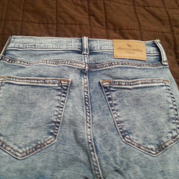 Abercrombie Skinny Denim Jeans Pants Kids Distressed - Picture 8 of 11